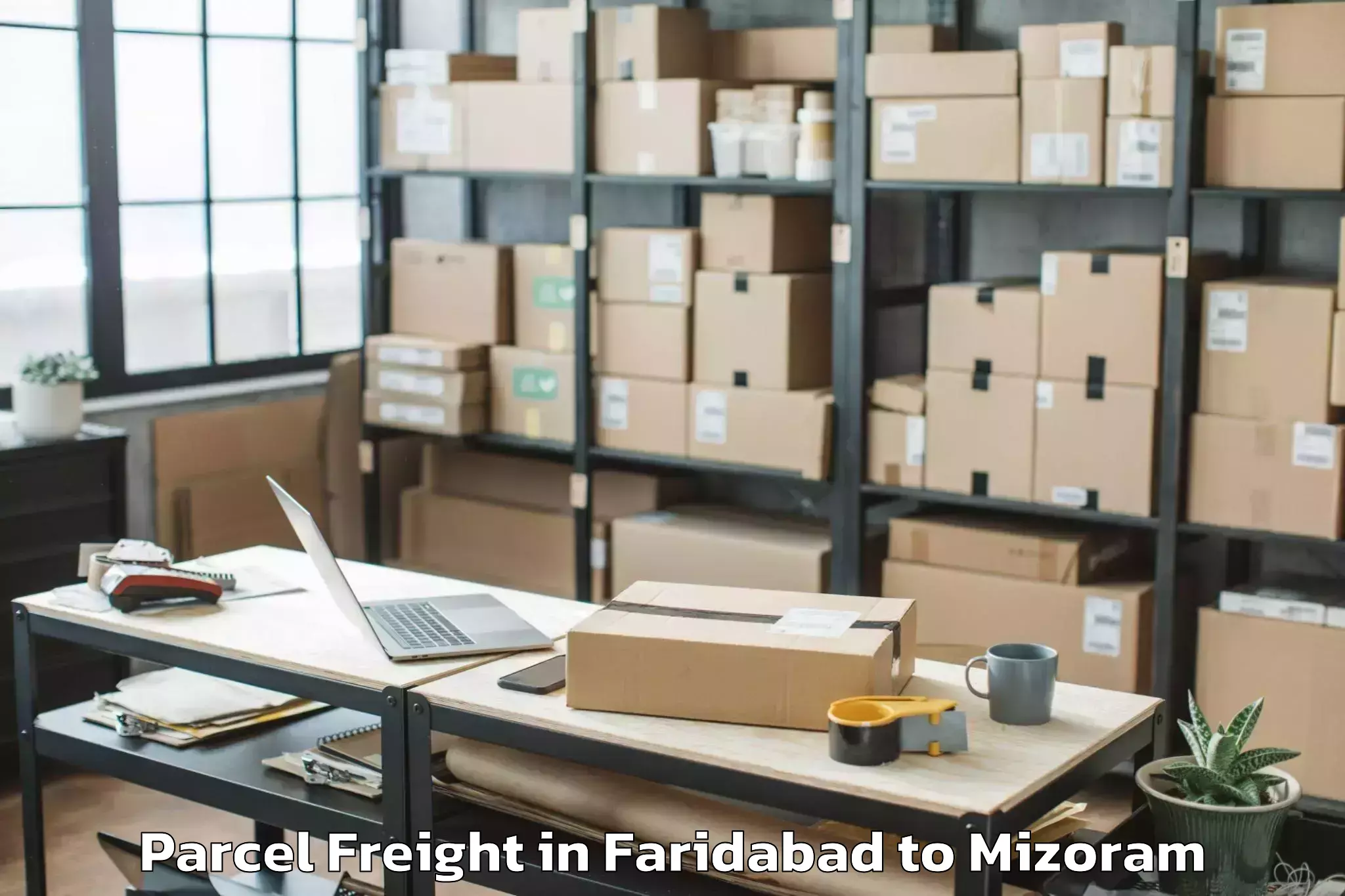 Quality Faridabad to Mamit Parcel Freight